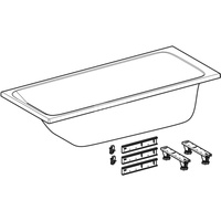 Wanna prostokątna Tawa 170x70, slim, z nogami montażowymi