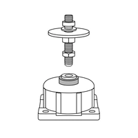 ZESTAW nóżek antywibracyjnych do pompy ciepła 31-41: do pomy ciepła 16-24 z buforem ZNA31-41(16-24BUF)