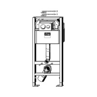 Stelaż podtynkowy do WC VIEGA 8524.13, 1120 x 490 x 120 mm