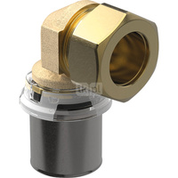 Kolano przejściowe 90' GEBERIT Volex, mosiądz, 16 (MZ x PZ)