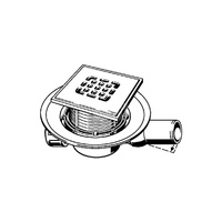 Advantix-odpływ łazienkowy nr wzoru 4935.2 DN: 50 odpływ poziomy