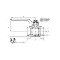 Zawór wodny PERFEXIM 1504 lz 18 mm x lz 18 mm