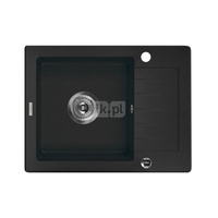 Deante Zorba Zlewozmywak 1-komorowy z krótkim ociekaczem - grafitowy