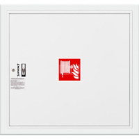 Hydrant DN33 wnękowy, wąż 30m, ocynk fasada, zamek patent, RAL 9003