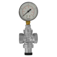 Regulator ciśnienia wody FERRO mosiądz (niklowany), gwxgw 3/4'', 16 bar