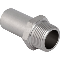 Przedłużka GEBERIT Mapress Edelstahl z gwintem zewn., stal nierdzewna, 22 mm x 3/4'' (końcówka wciskowa x GZ)