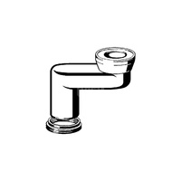 Łuk uskokowy do rury spłuczkowej 90 st. PP, nr wzoru 8090 DN: 100 przejście: 180