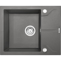 Deante Andante Flush Zlewozmywak 1-komorowy z ociekaczem - antracyt