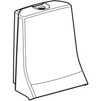 Pokrywa spłuczki AqC8000+ AP, biały-alpin 