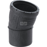 Kolano 15' GEBERIT Silent-Pro, PP mx (czarny), 75 mm (mufa wciskowa x końcówka wciskowa)