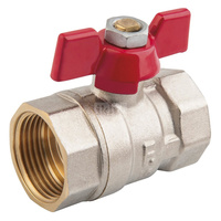 Zawór kulowy FERRO Standard 1'' GW, uchwyt: motylek