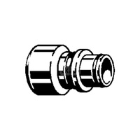 Adapter VIEGA 2233.6 Jednoczęściowy, brąz (kw x kw), 30 mm, (głębokość: 15 mm) z uszczelką